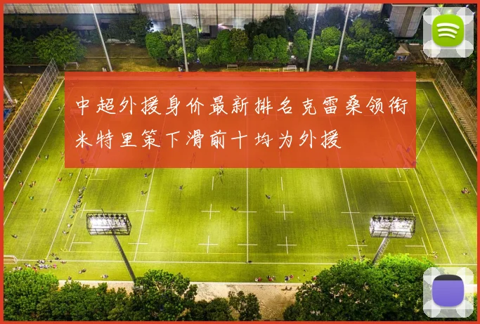中超外援身价最新排名克雷桑领衔米特里策下滑前十均为外援